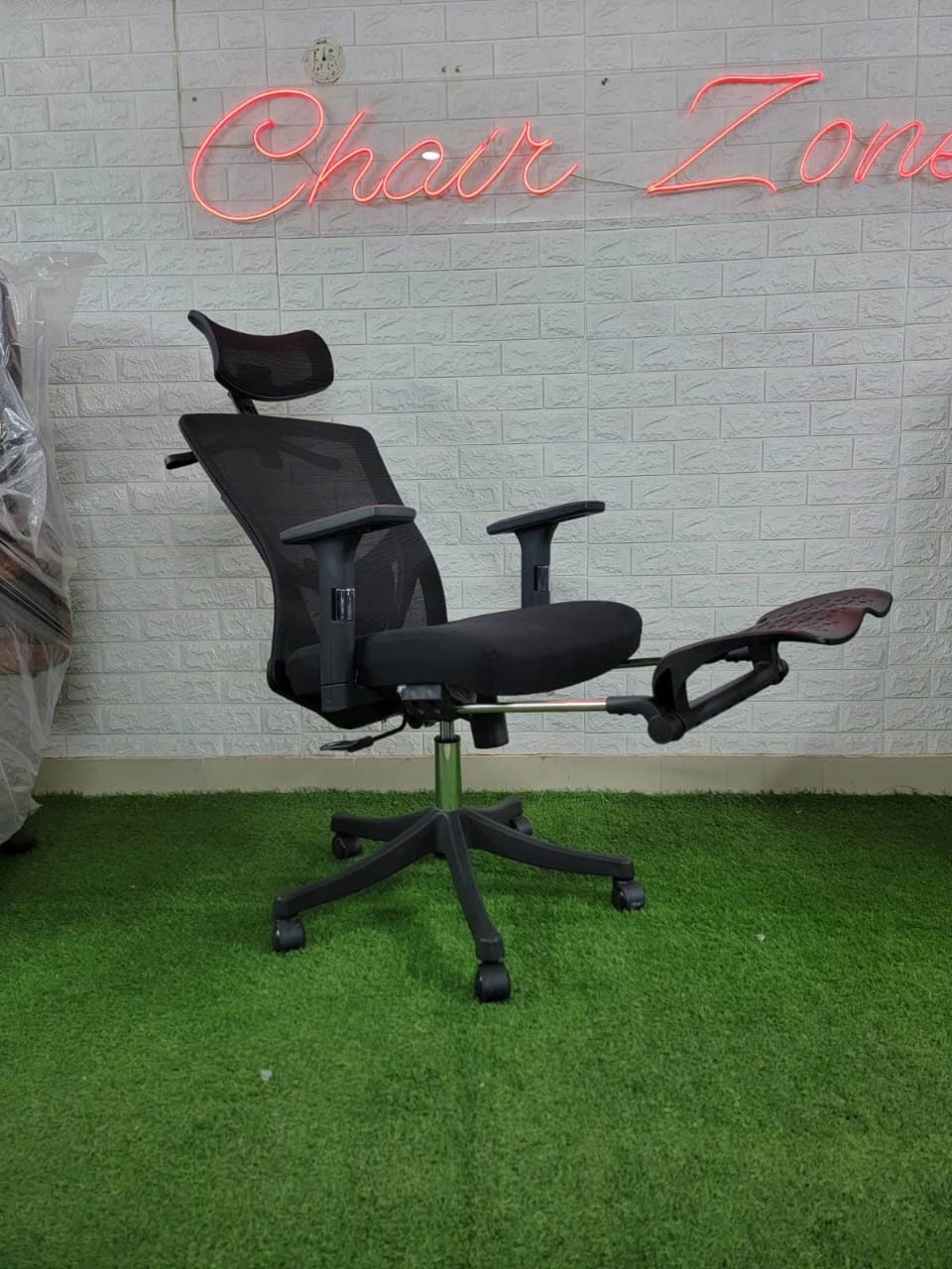Executive High-Back Chair with Footrest