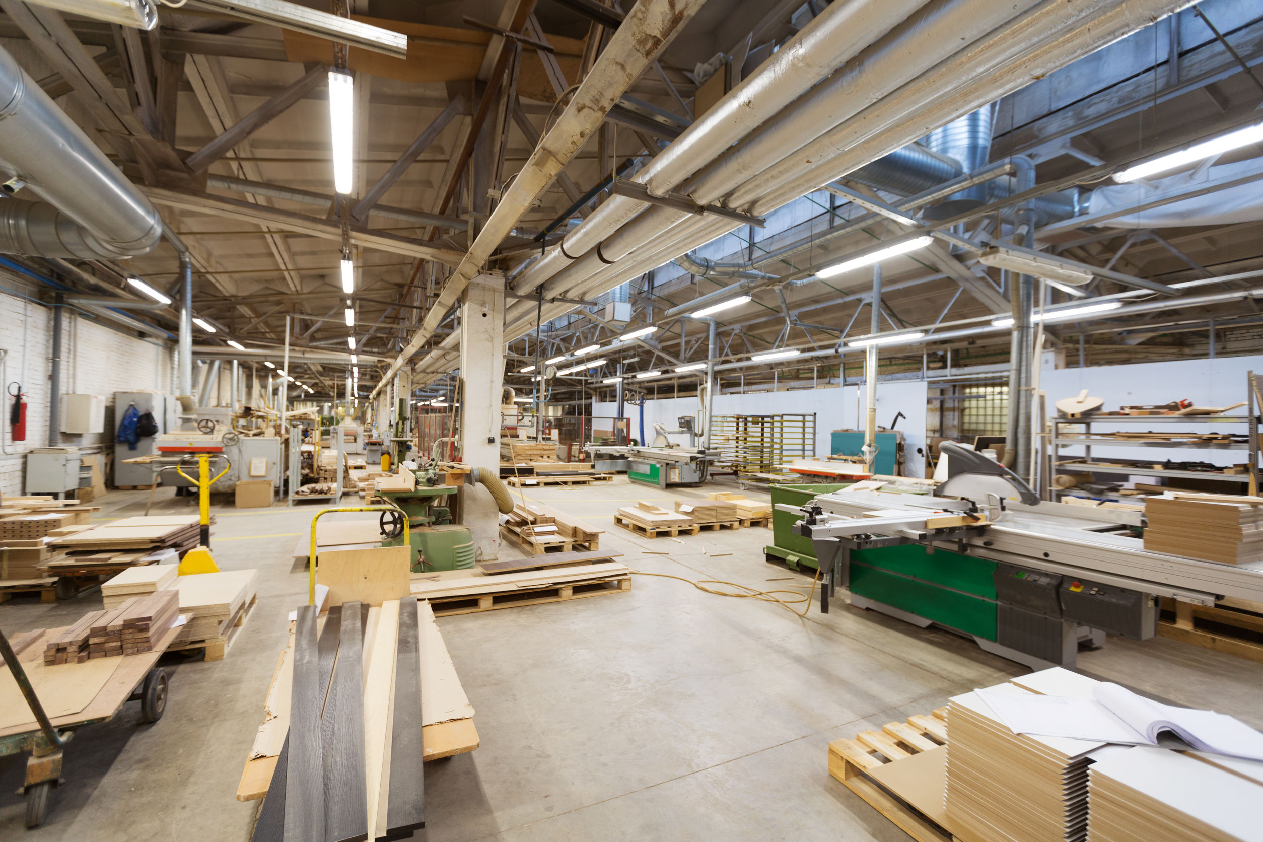 Furniture factory workshop