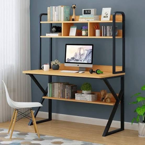 Industrial Office Desk with Storage