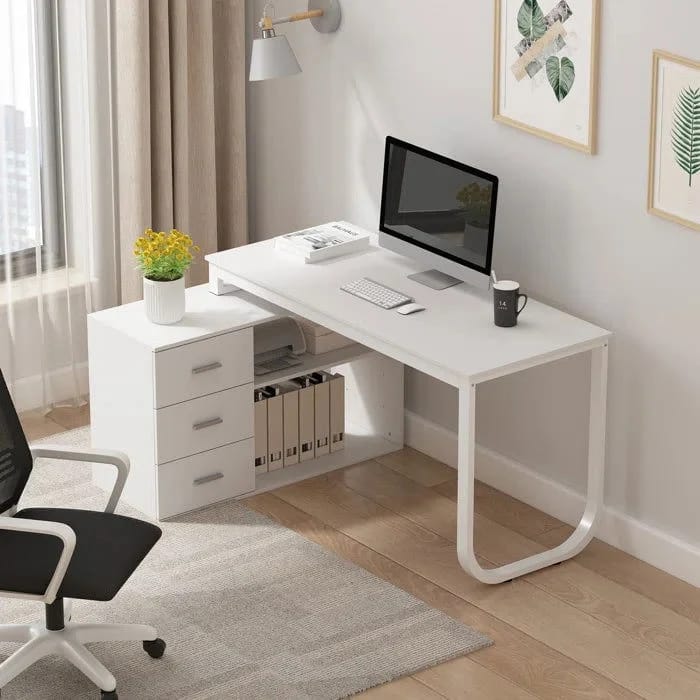 White Executive Work Desk